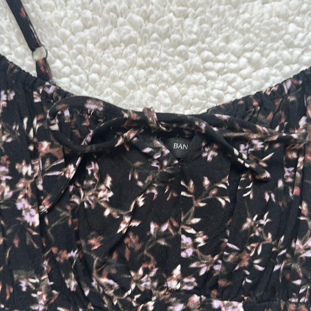 Banana Republic Floral Spaghetti Strap Dress Sundress Size S - Picture 3 of 9